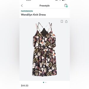 Knit floral summer dress